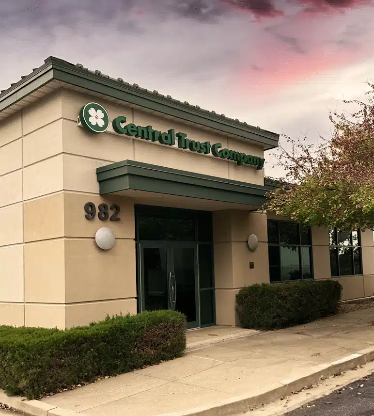 Central Trust Bank main entrance.